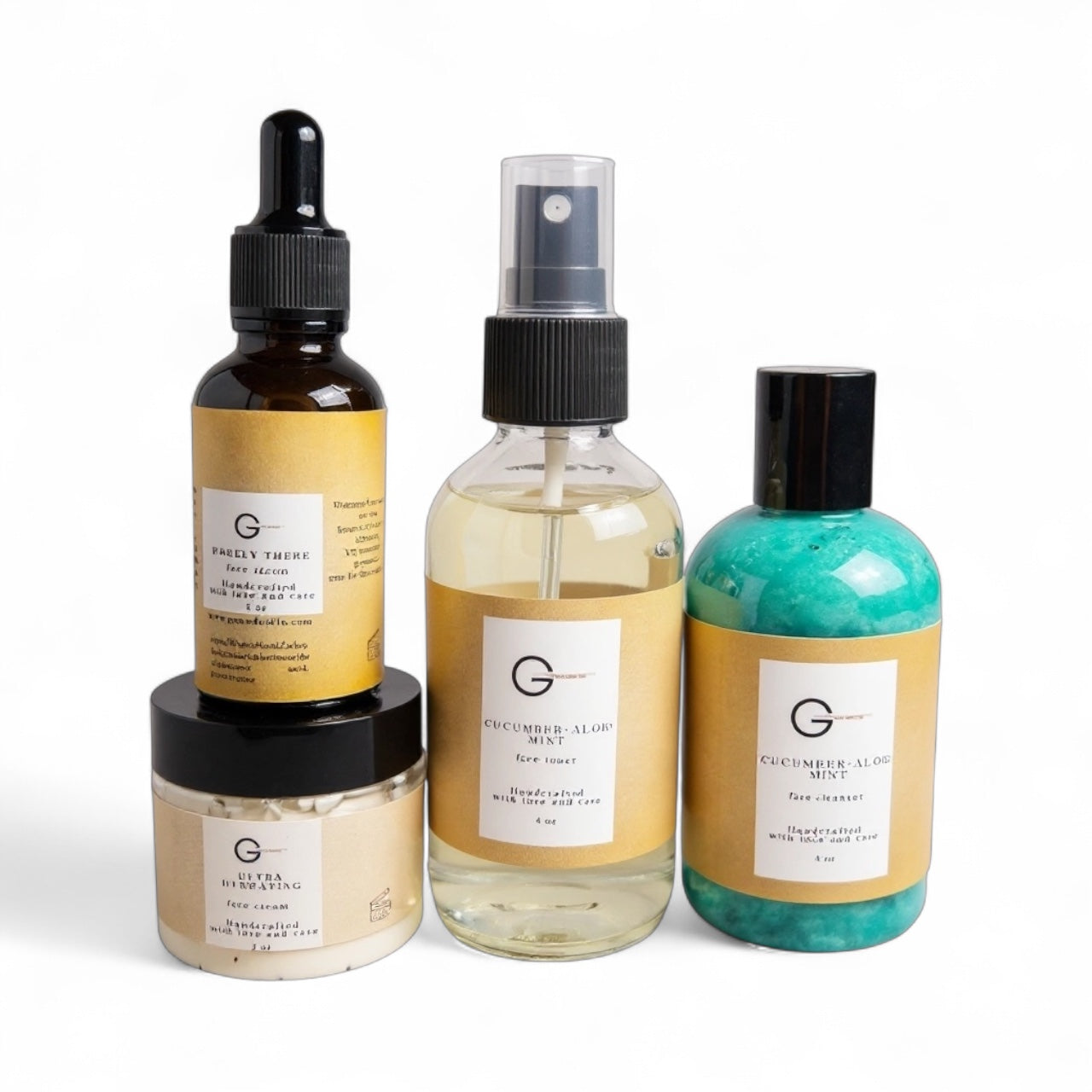 Cucumber Aloe Mint Skincare Set – Repair & Hydrate Dry Skin