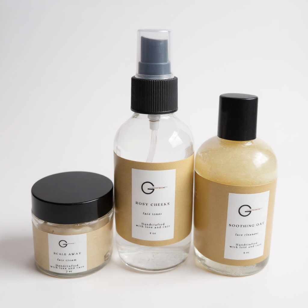 Oat, aloe, and natural ingredient blend from Go Nude Skincare Soothing Oat Facial Kit™