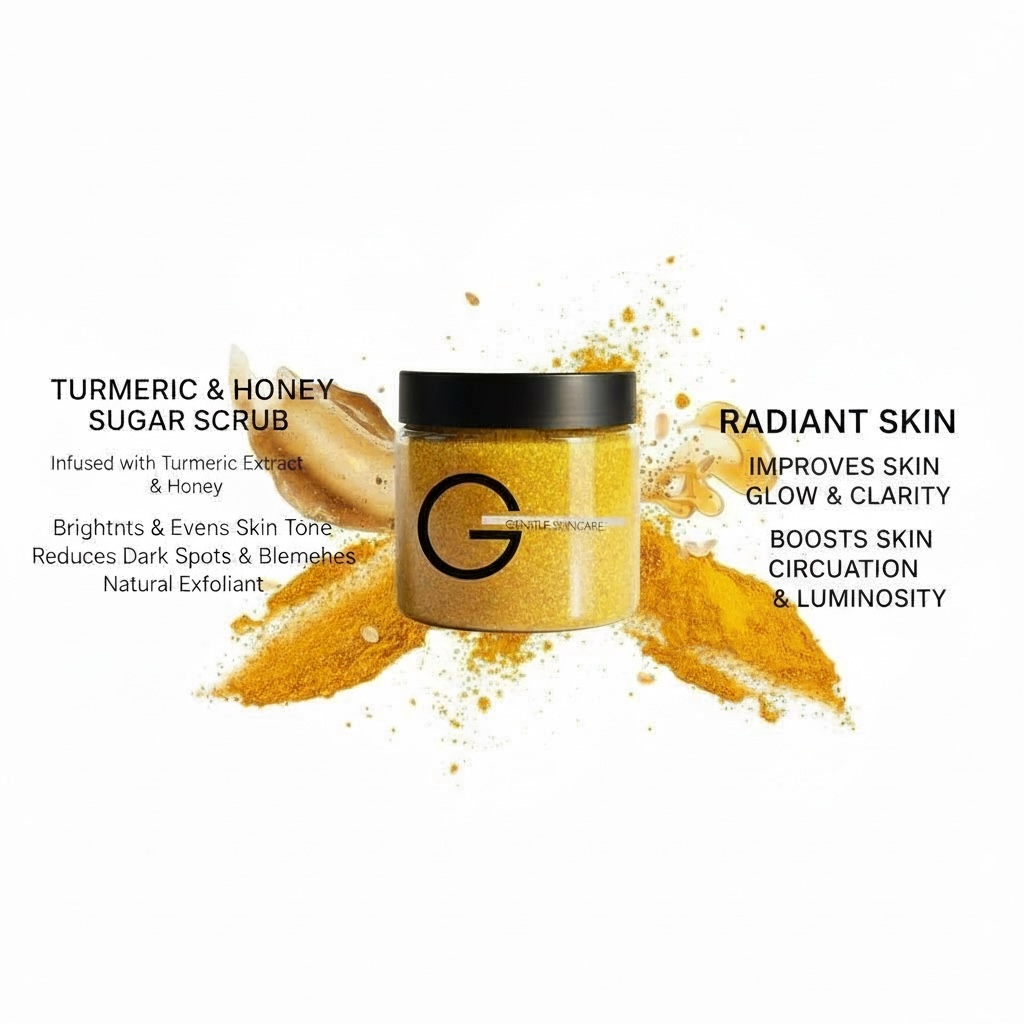 Turmeric n Honey Body Scrub – Brightening Exfoliator for Dark Spots & Hyperpigmentation